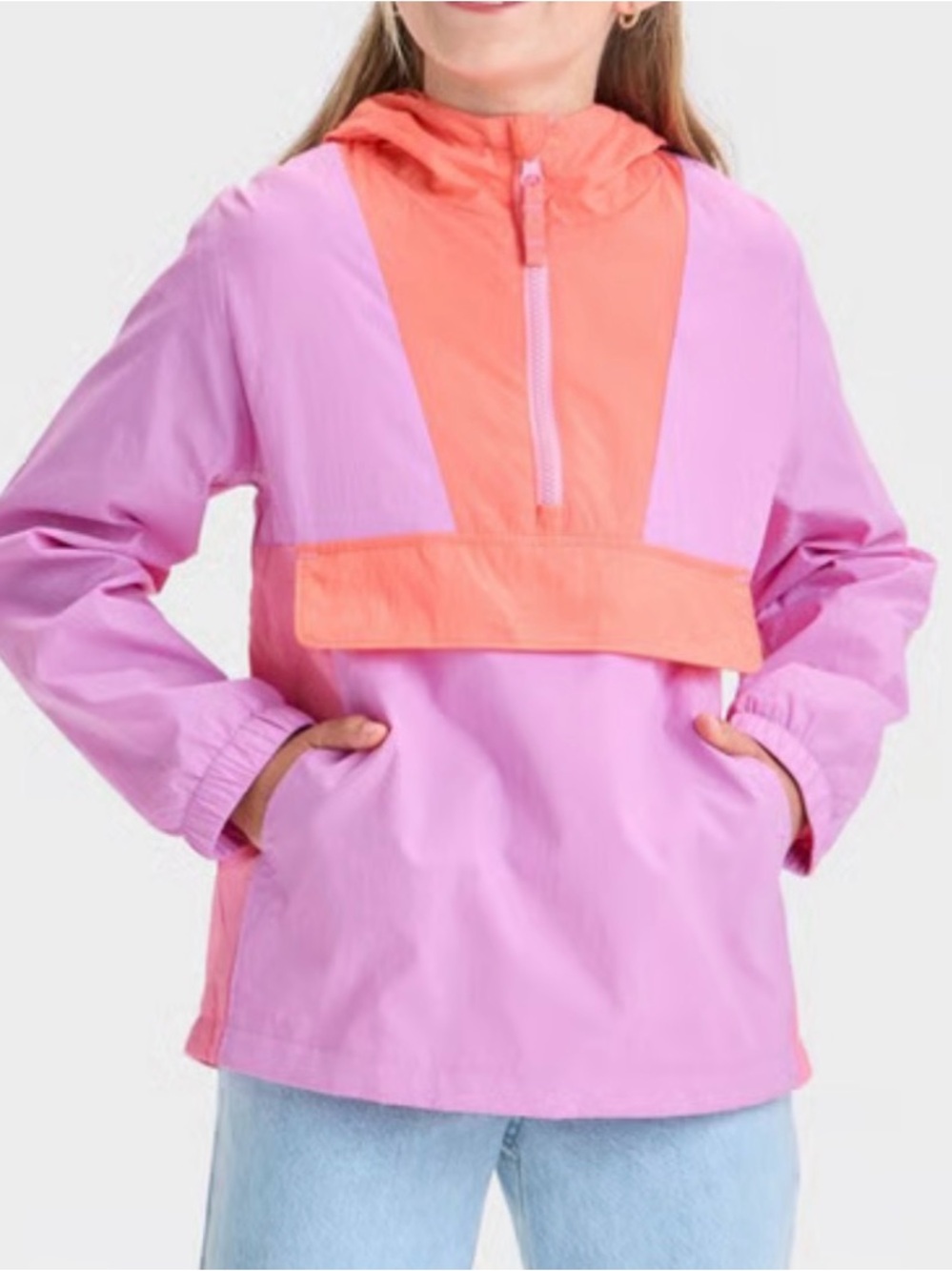 Cat & Jack Hooded Windbreaker Pullover Jacket